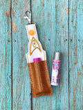 ITH Digital Embroidery Pattern for Set of 5 Treky Lip Balm Holders, 5x7 hoop