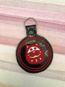 ITH Digital Embroidery Pattern for AC Coupon Snap Tab / Key Chain, 4X4 Hoop