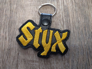 ITH Digital Embroidery Pattern for Styx Snap Tab / Key Chain, 4x4 hoop
