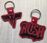 ITH Digital Embroidery Pattern for Van Halen Snap Tab / Key Chain for 4X4 hoop
