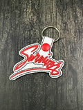 ITH Digital Embroidery Pattern for Survivor Band Snap Tab / Key Chain, 4x4 hoop