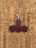ITH Digital Embroidery Pattern for Aerosmith Band Snap Tab / Key Chain, 4x4 Hoop