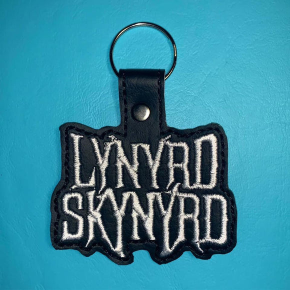 ITH Digital Embroidery Pattern for Lynyrd Skynyrd Snap Tab / Key Chain, 4x4 hoop