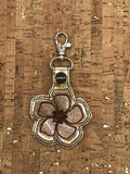 ITH Digital Embroidery Pattern for 3D Flower 1 Snap Tab / Key Chain, 4x4 hoop