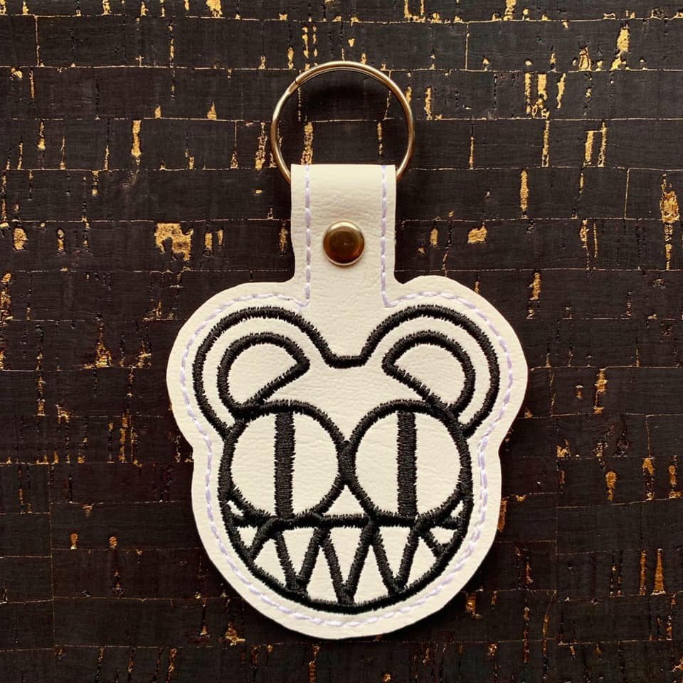 ITH Digital Embroidery Pattern for Radiohead Snap Tab / Key Chain, 4x4 ...