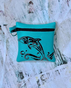 ITH Digital Embroidery Pattern for Tribal Dolphin 4X4 Zip Bag, 4x4 hoop
