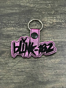 ITH Digital Embroidery Pattern for Blink 182 BandSnap Tab / Key Chain, 4x4 hoop