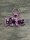 ITH Digital Embroidery Pattern for Blink 182 BandSnap Tab / Key Chain, 4x4 hoop