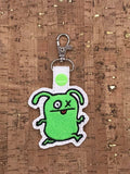 ITH Digital Embroidery Pattern for Ugly Dolls Filled Version Set of 6 Snap Tab / Key Chain, 4x4 hoop