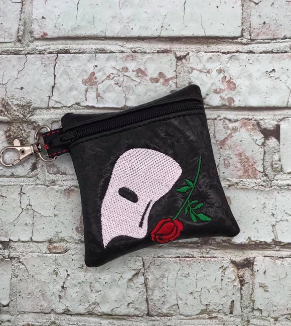 ITH Digital Embroidery Pattern for Phantom Of the Opera Zip Bag, 4x4 hoop