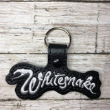 ITH Digital Embroidery Pattern for Whitesnake Snap Tab / Key Chain, 4x4 hoop