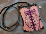 ITH Digital Embroidery Pattern for Corset Shoulder Zipper Bag with Liner 6x10 hoop