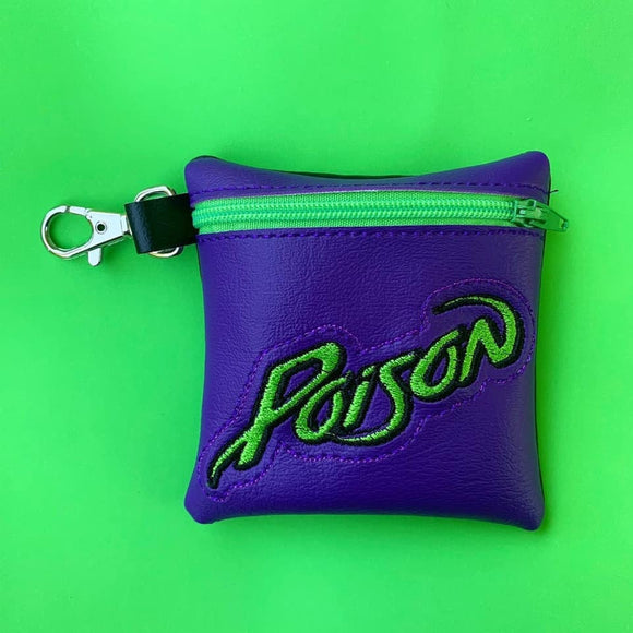 ITH Digital Embroidery Pattern for Poison  Zip Bag, 4x4 hoop
