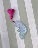 ITH Digital Embroidery Pattern for Set of 2 Mermaid Tail Bookmarks, 4x4 hoop