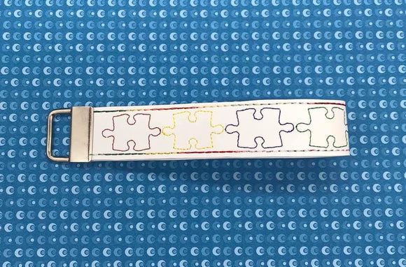 ITH Digital Embroidery Pattern for Wrist Strap Autism, 10X6 hoop