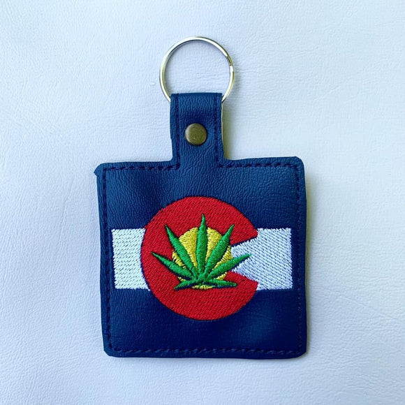 ITH Digital Embroidery Pattern for Colorado 420 Snap Tab / Key Chain, 4x4 hoop