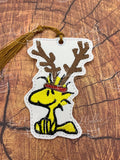 ITH Digital Embroidery Pattern for Reindeer Wood S Bird Ornament, 4X4 Hoop