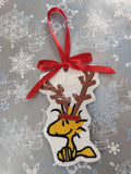 ITH Digital Embroidery Pattern for Reindeer Wood S Bird Ornament, 4X4 Hoop