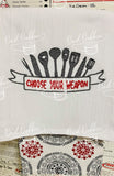 ITH Digital Embroidery Pattern for Choose Your Weapon 5X7 Design, 5X7 hoop