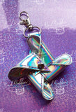 ITH Digital Embroidery Pattern for 3D Pinwheel 4 Point I Snap Tab / Key Chain, 4X4 Hoop