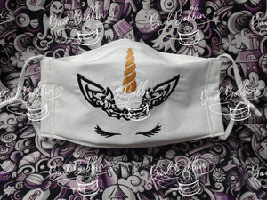 ITH Digital Embroidery Pattern for Halloween Unicorn Bat 4X4 Design, 4X4 Hoop